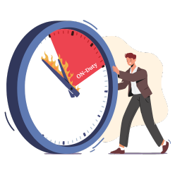 On-duty or break status tracking
