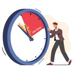 On-duty or break status tracking