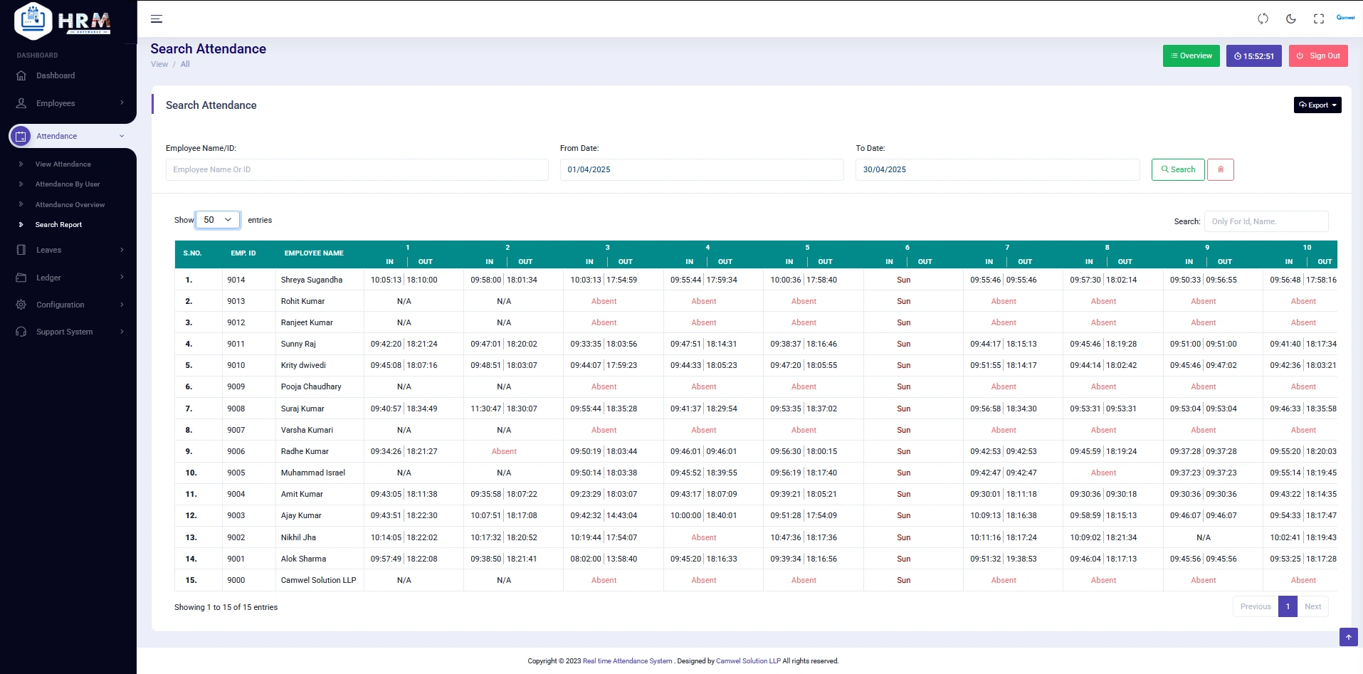 Attendance Management